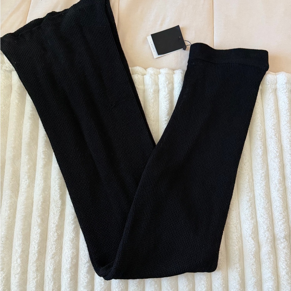 NWT Zara Black Knit Lingerie Trousers